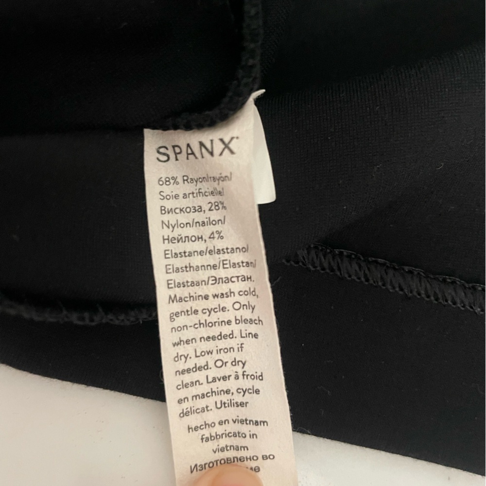 SPANX The Perfect Shift Dress A-Line Black Like New - Picture 10 of 10